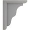 Ekena Millwork 3 1/2"W x 7"D x 9"H Hamilton Traditional Wood Vintage Decor Bracket, Pebble Grey BKTWD03X07X09HAPG - alternate 3